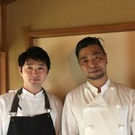 イチリン ハナレ - 望月スーシェフと斎藤シェフ　妙に緊張するとおっしゃれていました