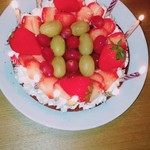 ステーキいづつや - おまけ②手作り誕生日ケーキ