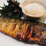 Ootoya - 鯖の炭火焼き定食（五穀米＋とろろ）