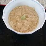 無限花序 - 湯葉ご飯
            淡い味わい
            わさびはこんな量ですが、けっこう利きます