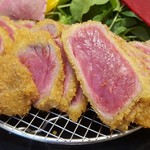 牛かつ あおな - お肉はレア！