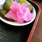 ニコニコ亭 - 定食の漬け物