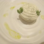 ラチュレ - デセール1（山椒、大葉、生姜、茗荷、醤（ひしお）、マンゴー）