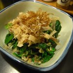 扇家 - ツルムラサキのお浸し