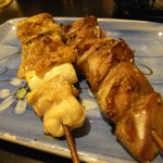 扇家 - モツ焼き