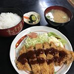 とんかつ 江戸 - ロースとんかつ定食