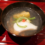 銀座 しのはら - アコウダイ、加茂なすのお椀