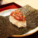 銀座 しのはら - まぐろべったら巻き