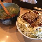 里のうどん - 半バラ丼とたぬきうどんのセット