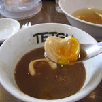 つけめんTETSU - つけめん 煮干そば TETSU 品川店：つけめん　あつもり　煮玉子付き