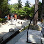 アウトドアカフェ 微睡 - 広場の奥の小さな建物で注文、ビジターはその場で清算します