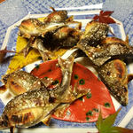 比良山荘 - 落ち鮎の塩焼き