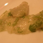 サグラ - 11.7　黒かれいのカルパッチョきゅうりのせ