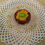 大洗料理つかさ - 牛の生ハムと生うに