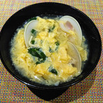 大洗料理つかさ - はまぐり椀　卵とじ
