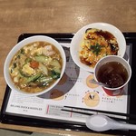 天津飯店 - ダールー麺とミニ天津飯セット