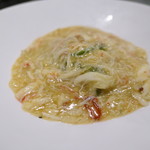 イチリン ハナレ - 毛ガニと押し豆腐とスイレン菜