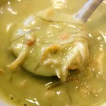 明輝 - アボカドとふかひれの翡翠スープ