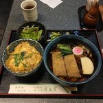 そば処 満留賀 - ミニ玉子丼セット、きしめん920円