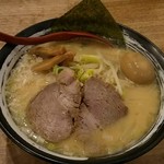 北海道ラーメン 味噌自慢 ぼう屋 - 2018.4.18  【味噌らーめん】＋【味玉子】 850円＋100円