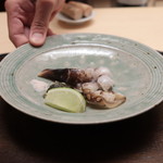 木山 - トリ貝焼き、ヒモ、肝