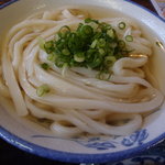 麺豪 山下 - かけうどん冷小　1玉　250円