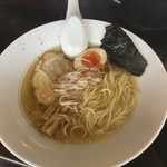 杉のや - 写真撮る前に思わず啜ってしまい崩れました。着丼時盛り付けは当然もっと綺麗です。