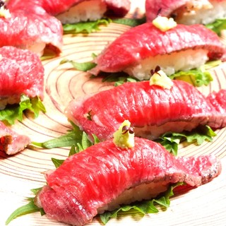 Very popular! Kuroge Wagyu Sushi