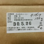 みんなのコーヒー - 今日はタンザニアでした。