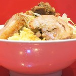 ラーメン二郎 - ラーメン（小）＋ニンニク多め野菜