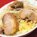 ラーメン二郎 - ラーメン（小）＋ニンニク多め野菜