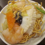 中華レストラン プリンセス - 海鮮かたやきそば・取分け