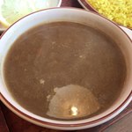 カレーのお店インディー - スープはサラサラ