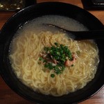 炭火やき 鶏煌 - 鶏白湯ラー麺（580円）。〆にはちょうど良いか。