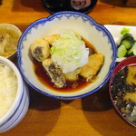 えん処 こばく亭 - まだら唐揚ポン酢おろし定食