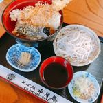 そば処 平月庵 - 天丼セット 冷たいお蕎麦ver.  税込840円