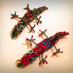 エディション・コウジ シモムラ - シェフが買い付けてきたビーズのトカゲ