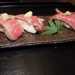 汀渚 ばさら邸 - 　　　松阪牛のにぎり