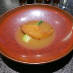 イチリン ハナレ - 焼きフカヒレ 青梗菜と 鶏出汁で1