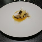 イチリン ハナレ - 五島列島鮮魚：アオハタの蒸し物 葱と生姜 唐辛子の醤油漬けで1