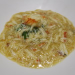 イチリン ハナレ - 毛蟹と水蓮菜 押し豆腐の麺2