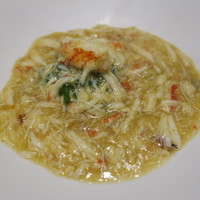 イチリン ハナレ - 毛蟹と水蓮菜 押し豆腐の麺2