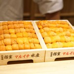 富小路 やま岸 - ☆北海道 根室 マルイチ水産の雲丹