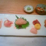 じどりや 穏座 - 刺身5点盛り