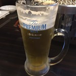 焼肉バル KAKI - 生ビール…あ〜美味しい！