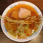 二丁目食堂 - 限定麺(煮干しソバ、細麺)