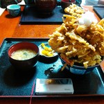 味処 旬風 - かき揚げ丼