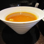 麺屋 波 - カレースープは、サラッとしたタイプ。