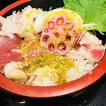 魚輝水産 - 山葵の量が凄すぎた…ツーンとくる…(T . T)