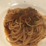 Torattoria Ajiago - オリーブ・ケッパー・アンチョビのトマトソースパスタ